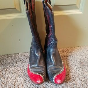 Vintage 60s handmade Laramie Cowboy Boot 7